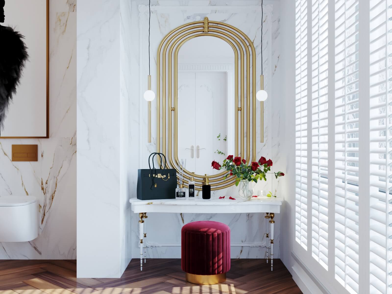 Дизайн ванной комнаты в загородном доме, г. Тула