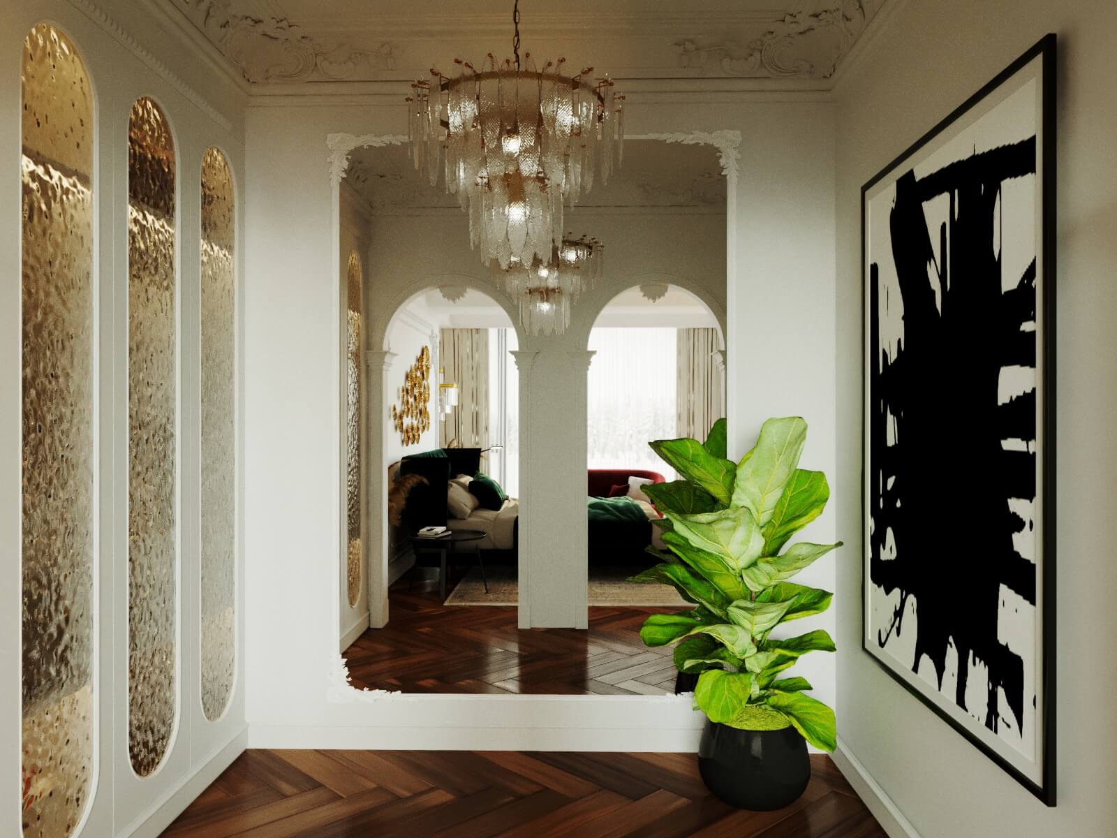 Дизайн спальни в частном доме. г. Тула 