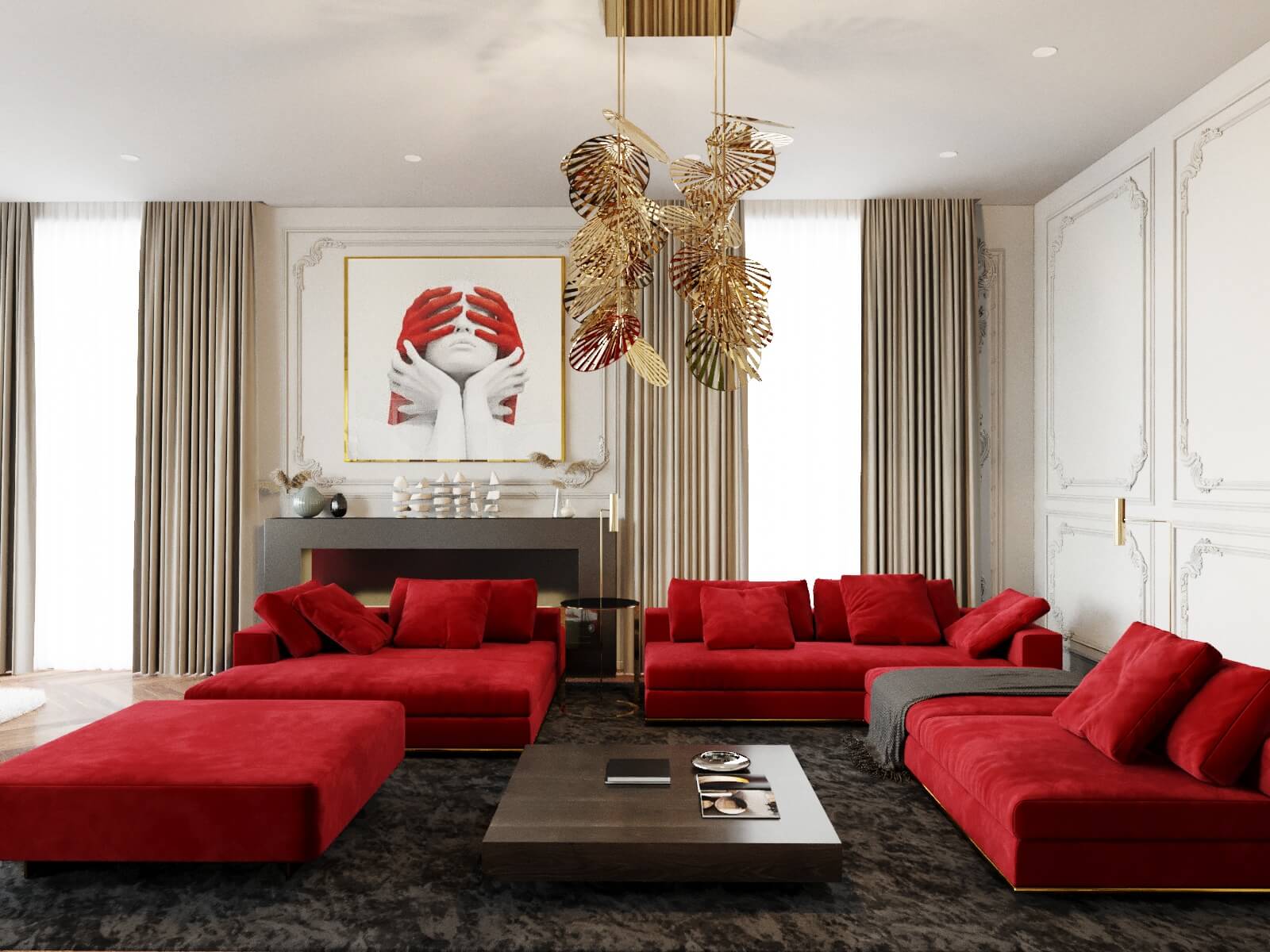 Дизайн гостиной в частных апартаментах. г. Тула.