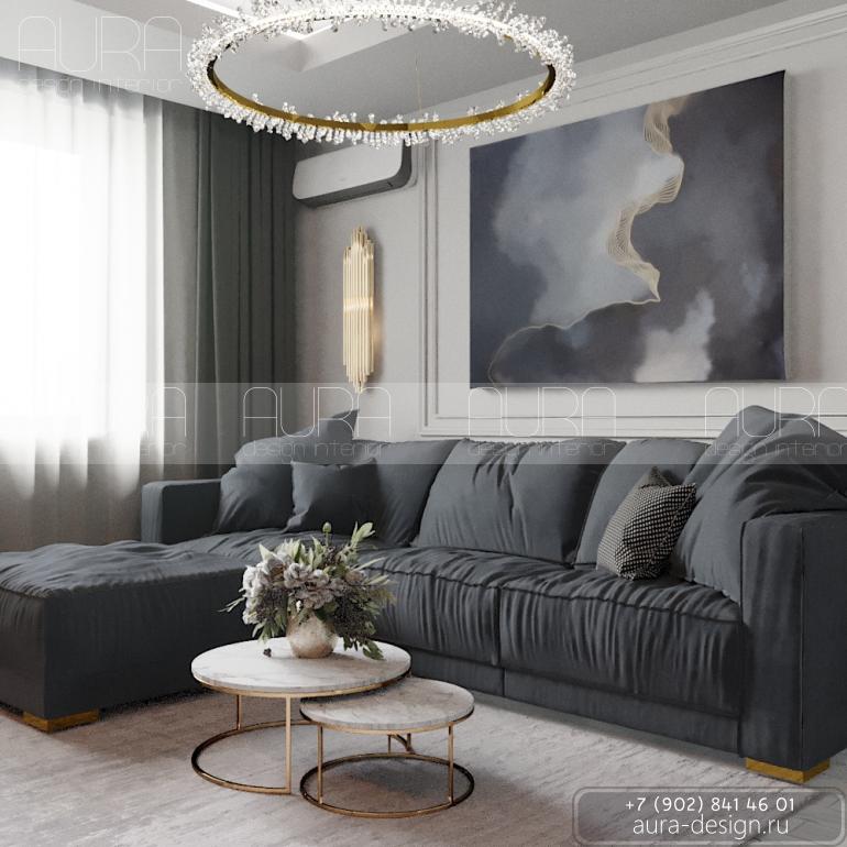 Дизайн гостиной г. Тула