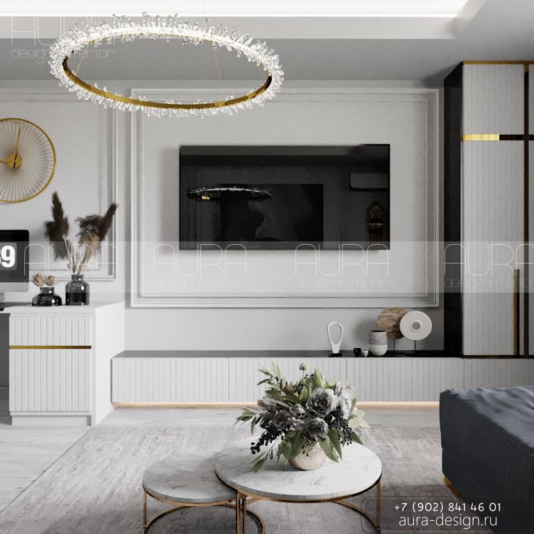 Дизайн гостиной г. Тула