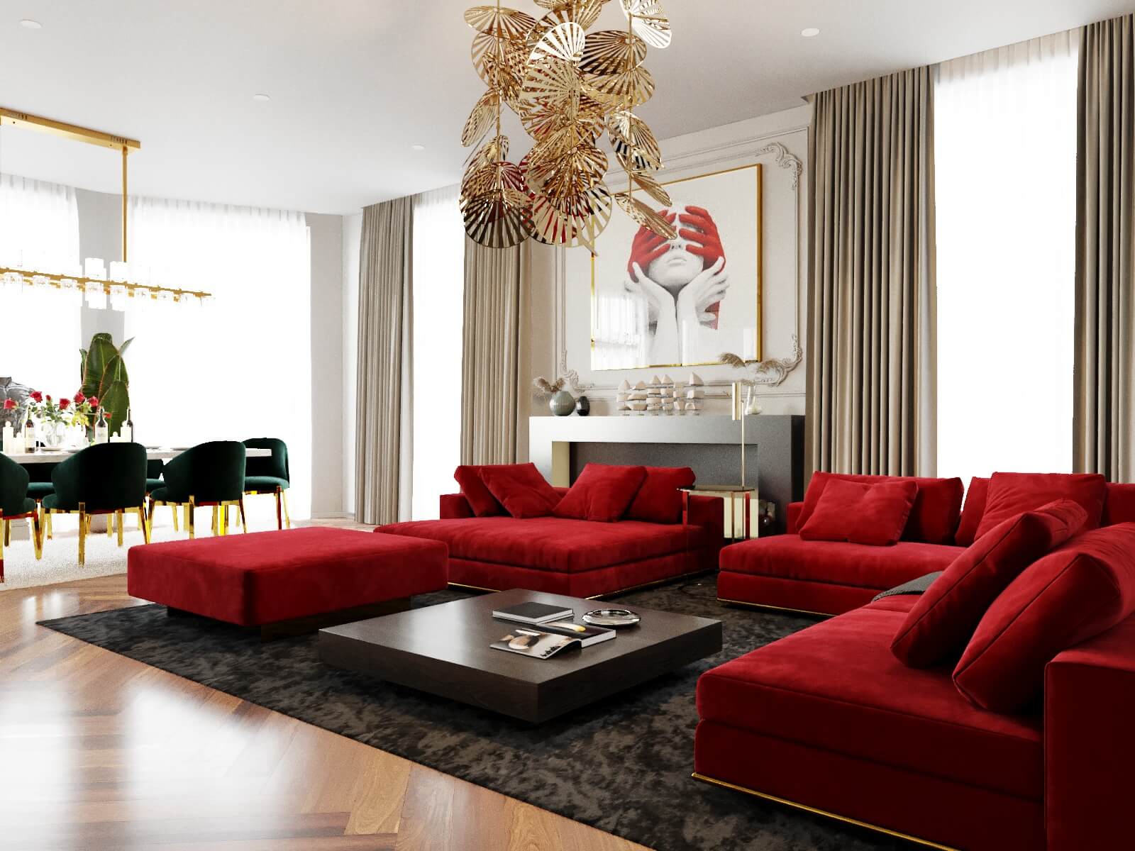 Дизайн гостиной в частных апартаментах. г. Тула.