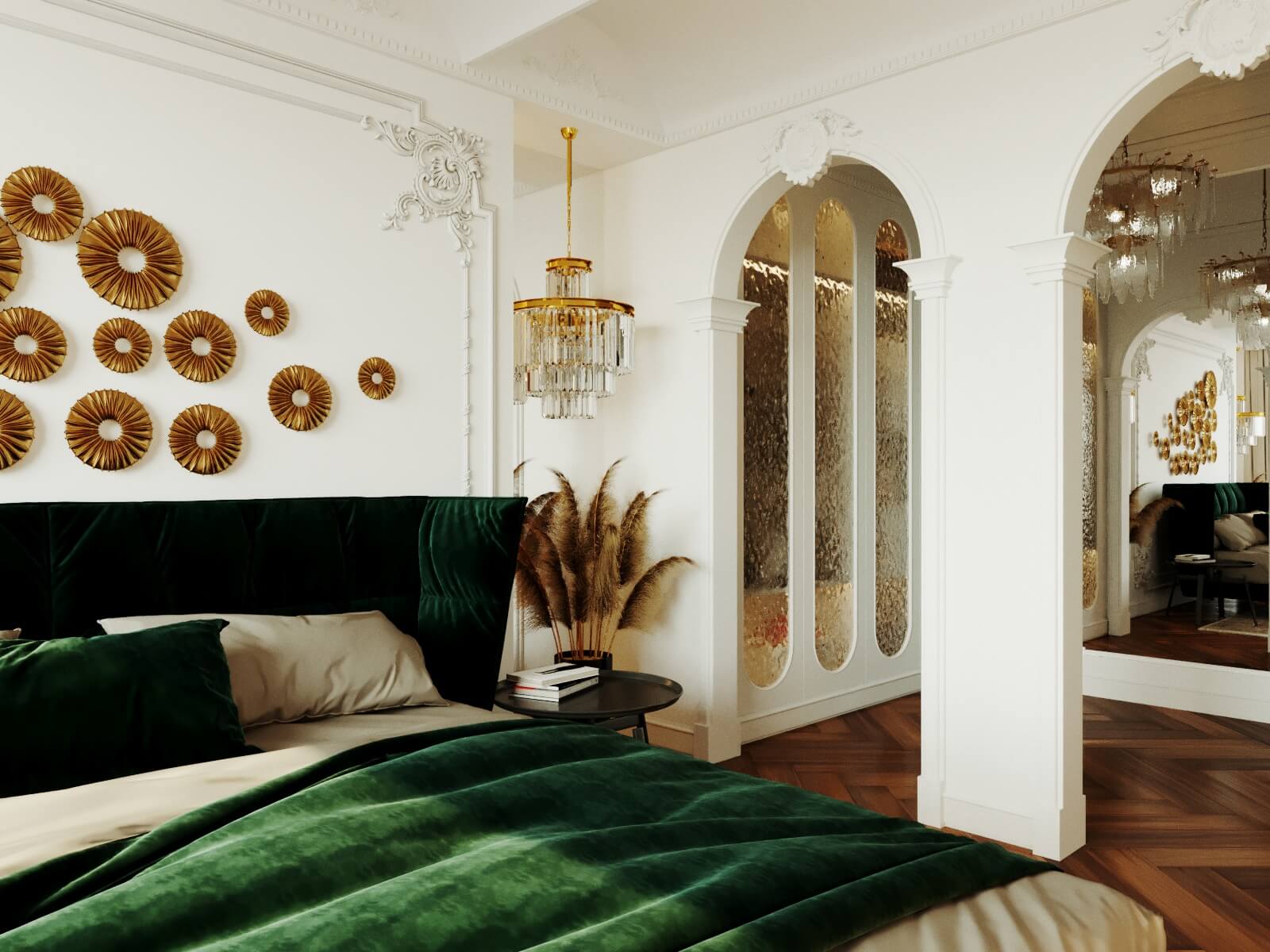 Дизайн спальни в частном доме. г. Тула 