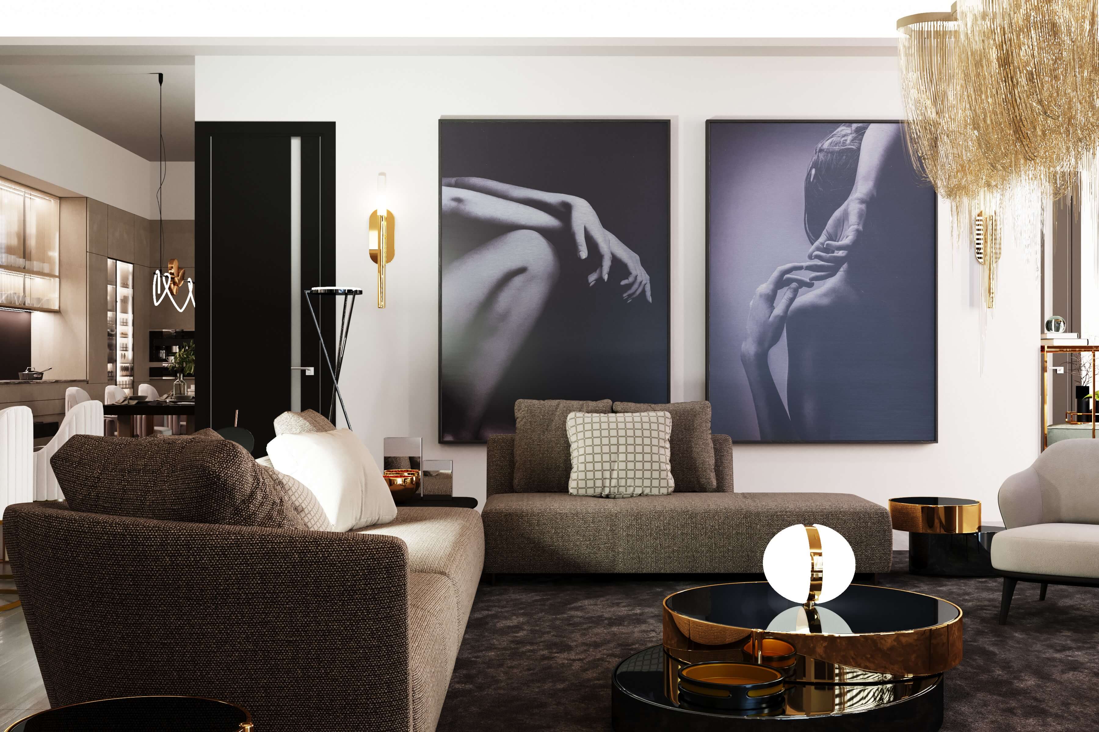 Дизайн кухни-гостиной, г. Подольск