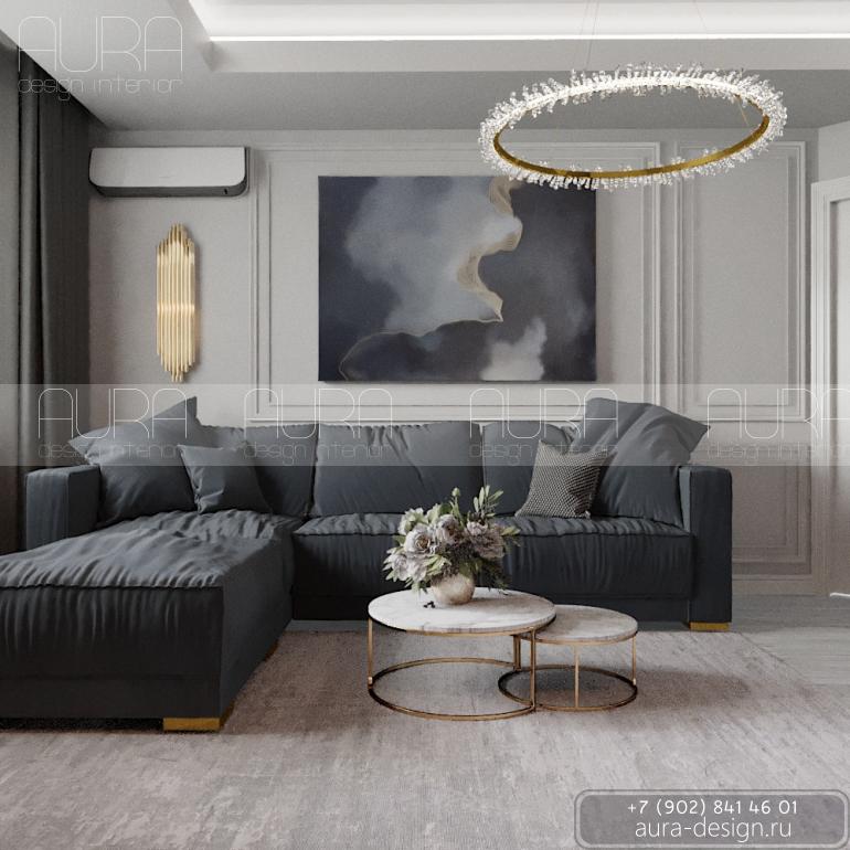 Дизайн гостиной г. Тула