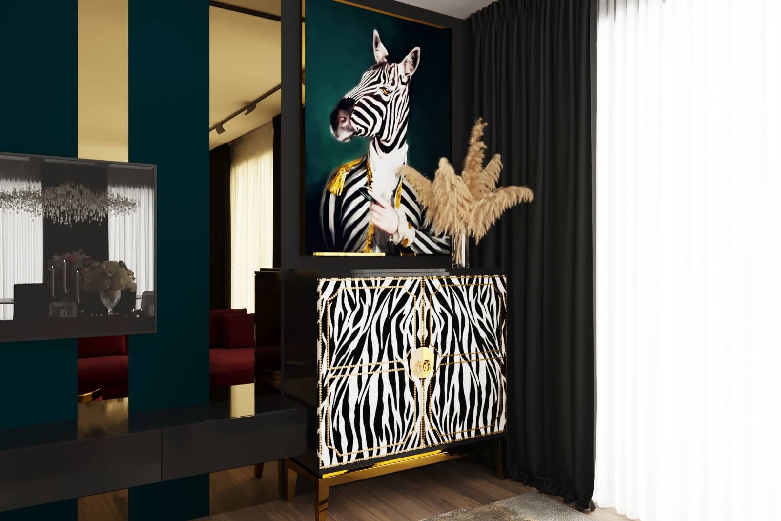 Дизайн кухни-гостиной в загородном доме, г. Калуга 